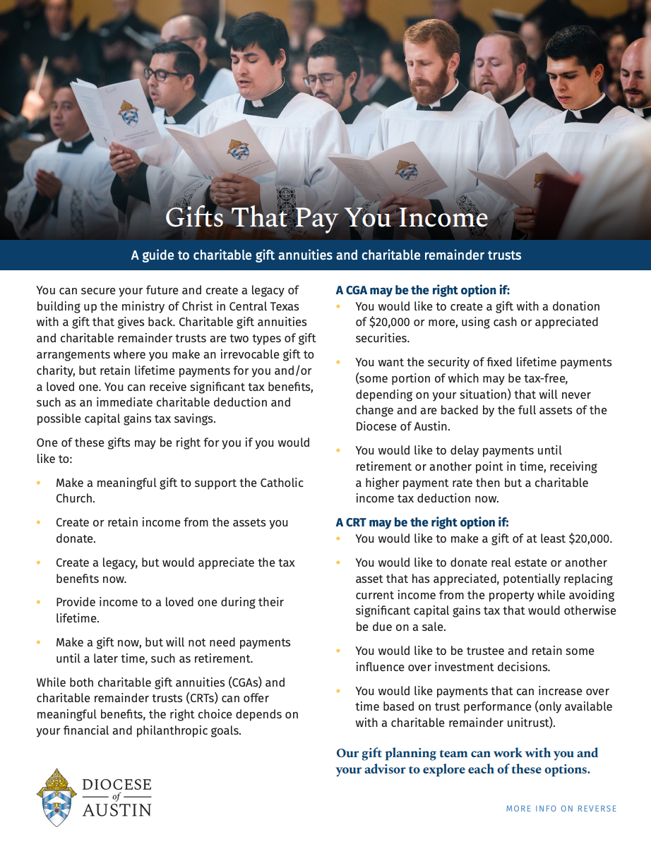 Support The Future of My Favorite Charity brochure cover